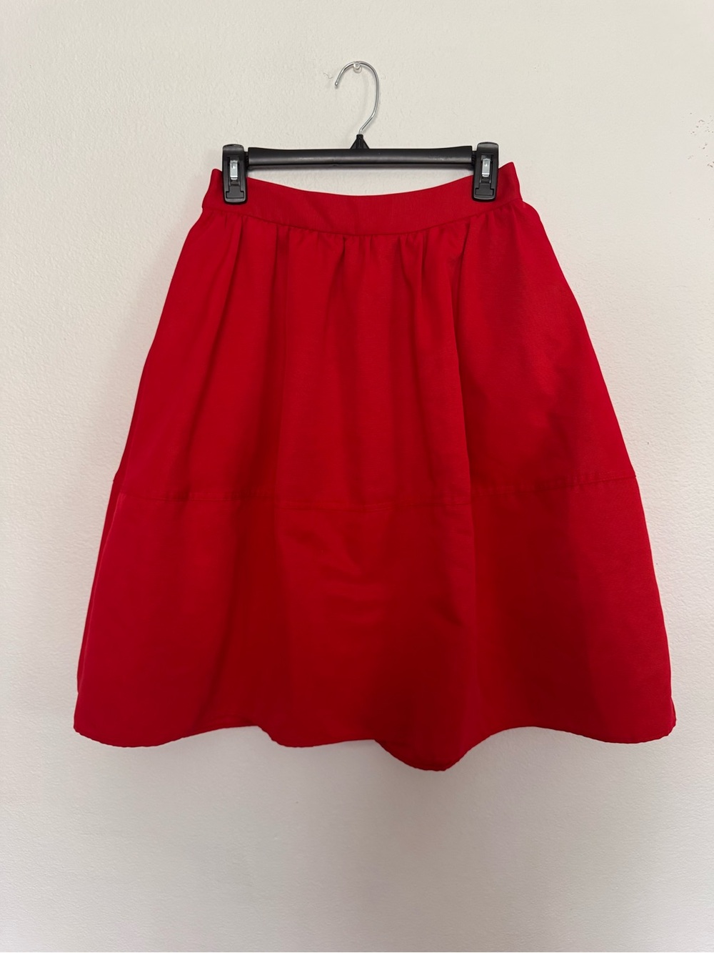 Express Red A-Line Skirt - Flared Silhouette
